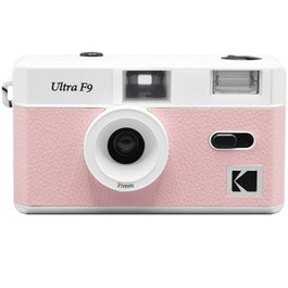 Kodak DA00271 Cámara Analógica Ultra F9 de 35mm Reutilizable con Flash, Enfoque Fijo y Exposímetro - Color Rosa